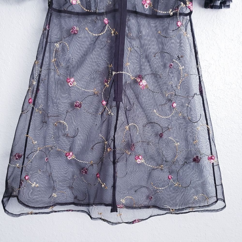 Sugar Thrillz Homemade With Love Organza Mini Embroidered Dress - Picture 2 of 5